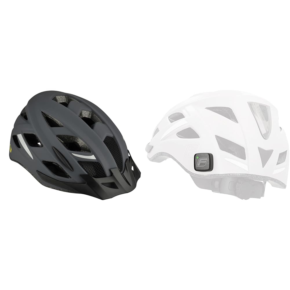 Fischer Adult Bicycle Helmet, Bicycle Helmet, City Helmet, Urban, S/M or L/XL, with Illuminated Inner Ring System Sports & Outdoors