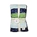 Burt's Bees Baby - Watercolor Stripe Reversible Quilt, 100% Organic and 100% Polyester Fill (Midnight)