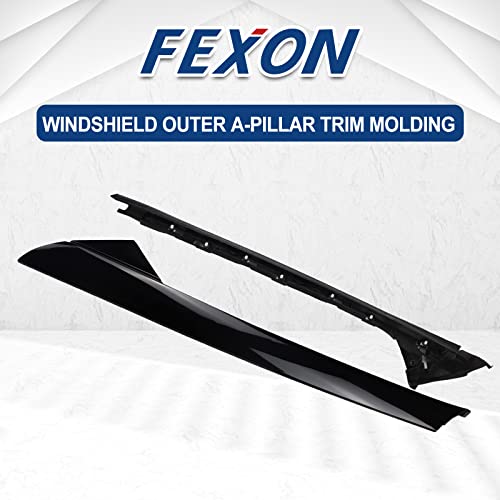 image for FEXON 926451 Windshield Outer A-Pillar Trim Molding Passenger Side Com
