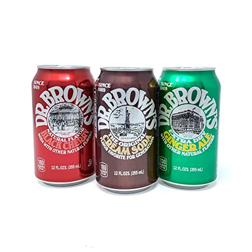 Dr. Brown's Soda Assorted Sampler - 12 oz (12 Cans) *flavors vary, are not always as pictured*