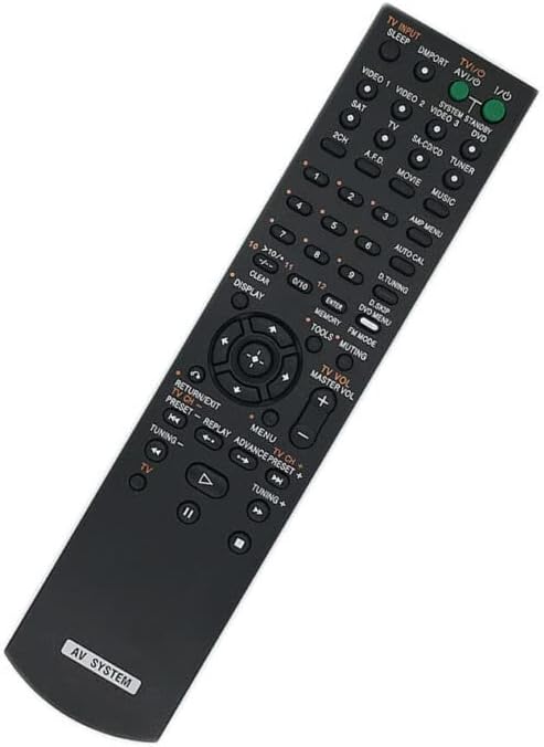 Replacement Remote Control Work for TV/Audio/Projector Generic for Sony RM-AAL019 RM-AAL031 148790011 Audio AV Receiver