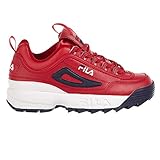 Producto importado de china. Fila - Zapatillas Disruptor para hombre, Multicolor (Rojo/Blanco/Azul marino), 41.5 EU