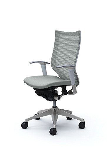 オカムラ 岡村製作所 デスクチェア オフィスチェア バロン ハイバック 可動肘 座クッション ライトグレー CP85DW-FDF3