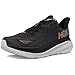 Hoka Women's Clifton 9 Sneaker, Black/Rose Gold, 10