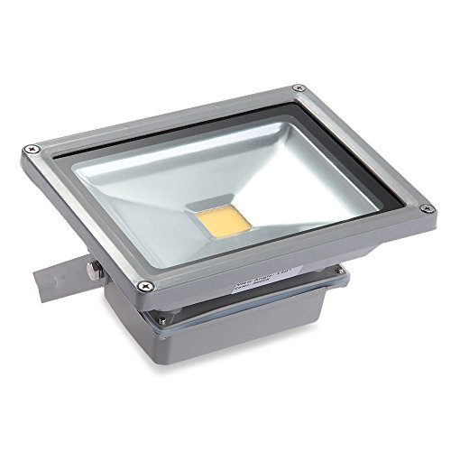 Luce bianca a LED per uso esterno.