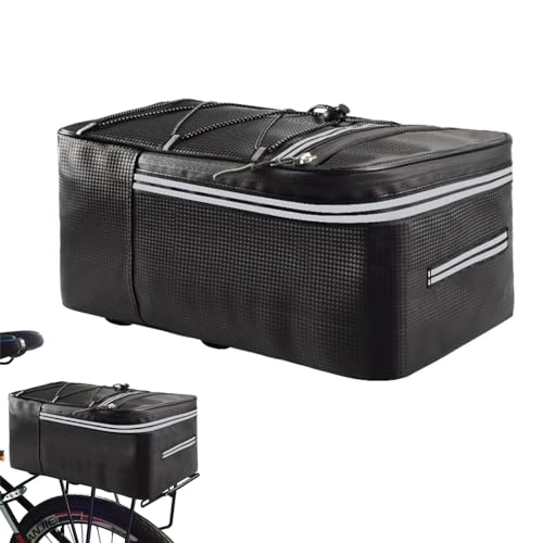 TTBDDM Fahrradtasche, Fahrrad Gepäckträgertasche, Tasche Fahrrad, Fahrradtaschen Hinten, mit Reflexstreifen und wasserdichtem Reißverschluss, für Fahrradtransportartikel, 12 L