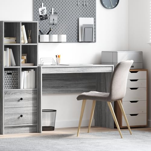 Générique Bureau ordi Gris Sonoma MDF 100 x 40 x 76 cm Simple Bureau ordi,Meubles,Meubles de...
