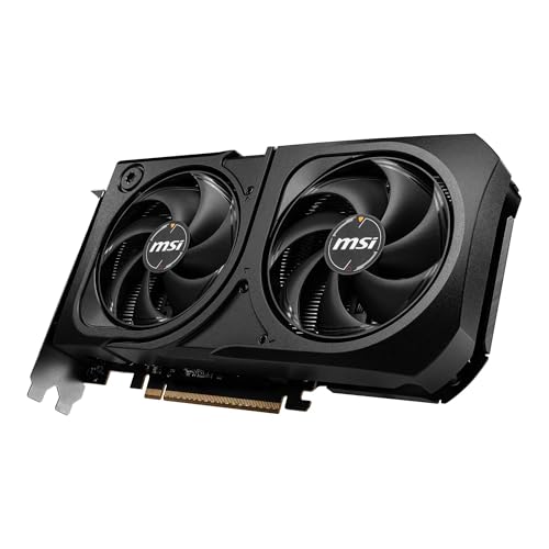Image of MSI GeForce RTX 5060 Ti 16G Shadow 2X OC Plus Graphic Card - NVIDIA GeForce RTX 5060 Ti GPU, 16GB GDDR7 128-bit Memory, 28 Gbps, PCI Express Gen 5 x16 Interface, Upto 2602 MHz, STORMFORCE Fan