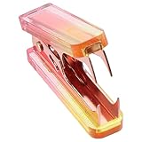 dohobby Professional Acrylic Staples Puller Tool with Lock Claw Stapler Removal, for Office, Desktop Dress Up, Home, Rose Gold