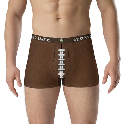 Tush Push™ Football Boxer Briefs for Men – “They Don’t Like It We Don’t Care”, Funny Football Game Day Underwear2