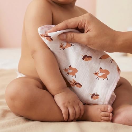 Image of TinyLane - Curated for you! 100% Organic Bamboo Cotton Baby Giftset, Baby Shower Gifts for Newborn, 0-6 Months, Pack of 8 | Breathable