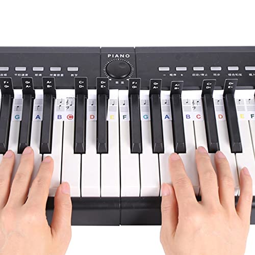 Cyhamse Guide de notes de clavier de piano | 88 touches de piano numérique pour débutants, étiquettes de lettres amovibles pour garçons et filles - Les Beatles, Paul McCartney, John Lennon, RIngo Starr, George Harrison Cyhamse Guide de notes de clavier de piano | 88 touches de piano numérique pour débutants, étiquettes de lettres amovibles pour garçons et filles – Image 8