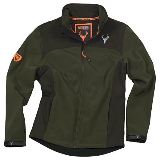 Work Team Cazadora workshell con dos bolsillos laterales, combinada. HOMBRE Verde Caza/Marron M