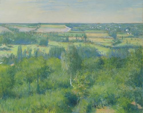 Vallée de l'Yerres par Gustave Caillebotte affiche impression sur toile