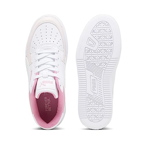 Image of Puma Kids' Caven 2.0 Block Puma White-Silver Sky-Strawberry Burst Big Kid 5.5