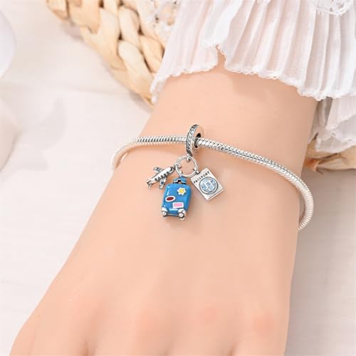 925 Sterling Silver Charms for Bracelets and Necklaces Lipstick and Perfume High Heels Dangle Pendants Heart Butterfly Bead Charms Halloween Christmas Gift for Womens2