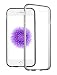 iXCC Crystal Series Apple iPhone 6/6s Protective Slim Cover Case with Transparent Clear PC Hard Back Plate and Soft TPU Gel Bumper - Black