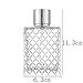 JJKMALL 100ML 3.4oz Glass Spray Bottles for Essential Oils, Perfumes, Empty Clear Mist Spray Bottle with Silver Aluminum Sprayer - (1Pack) Funnel Filler 3ml Dropper Storage Gift Bag