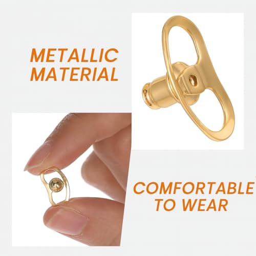 Image of Earring Supporter for Studs and Danglers, Invisible Backings Holder for Heavy Jewellery, Lightweight Ear Stopper Set for Women Girls Earrings