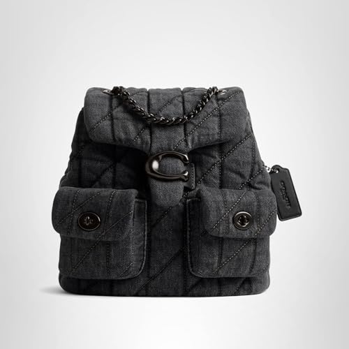Coach Women\'s Quilted Tabby Backpack, V5/Black, One Size - Thumbnail 7