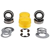DVPARTS Front Wheel Bushing to Bearing Conversion Kit Compatible with John Deere D130 D140 D150 D160 D170 D100 D105 D110 D120 Lawn Mower