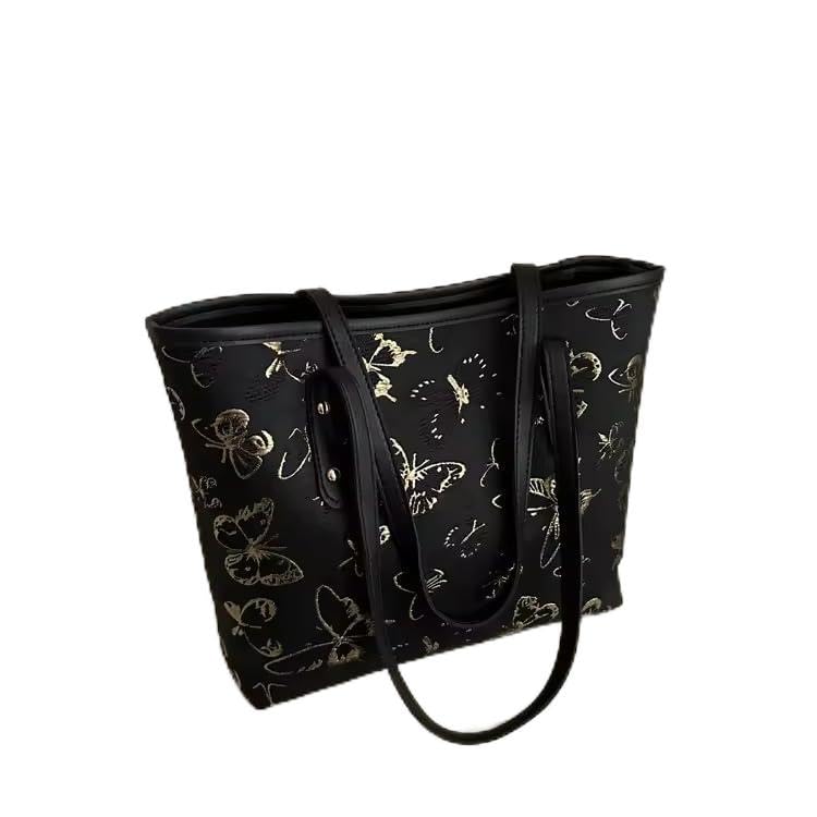 Butterfly Design Tote Bag - Luxurious Top Handle Handbag with Three Compartments for Organized Storage | Ladies Purse Hand... - Review, Price and Buying Guide