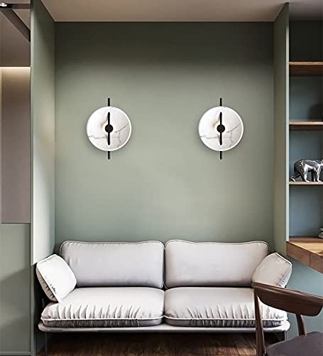 Lámpara de pared LED moderna con disco decorativo para salón de lujo 6
