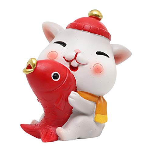 VANKOA 1pc Miniatures Mouse Rat Mice Statue Little Figurine DIY Craft Ornament Gift - C, as described