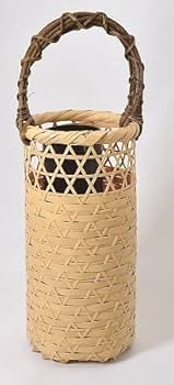 有馬籠　竹花入　花器　華道具　 伝統竹芸　竹籠　花入　茶道 Amazon.co.jp: 茶器茶道具、竹籠花入（竹篭花入）、有馬籠