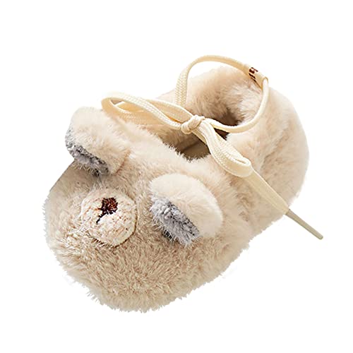 Toddler Girl Dress Shoes Baby Toddler Shoes Fleece Warm Booties Shoes Fashion Printing Non Slip Breathable Nude Boots Baby Girl Shoes 3-6 Months