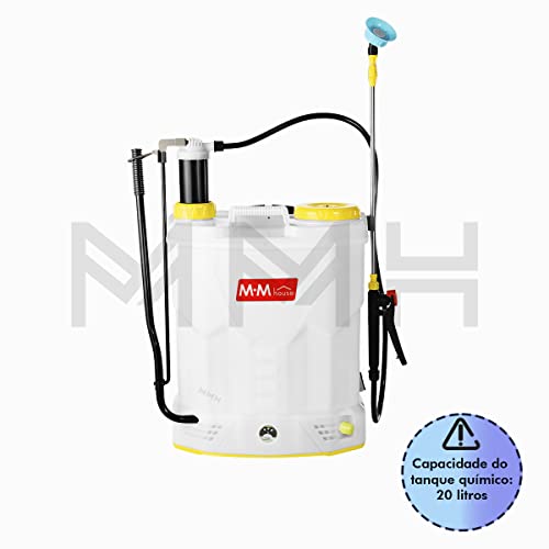Pulverizador Costal Elétrico e Manual Bateria 12v 20 Litros, MM House