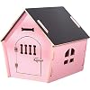 thematys Verschließbare Hundehütte aus Holz I Indoor Hunde-Haus I Schlafplatz für Haustiere I Wasserabweisend und stabil…