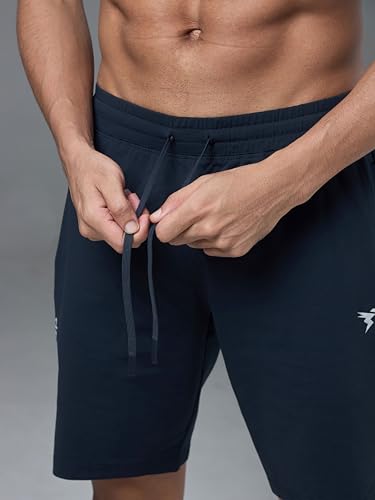 Image of TECHNOSPORT Mens Regular Fit Solid Shorts for Gym, Workout & Sports with Anti Microbial, Techno Dry