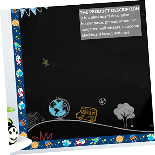 Tofficu 96 peças de adesivos bordas, cola, planeta, decalques decorativos, bordas, decoração, quadro