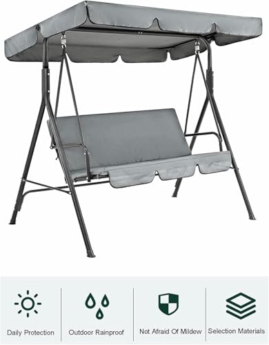 Reemplazo del dosel de asiento de swing de jardín con techo impermeable para hamaca 3