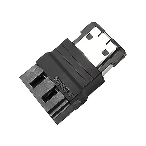 Adaptador eSATA 7P Hembra a Macho para transferencia rápida miniatura 6
