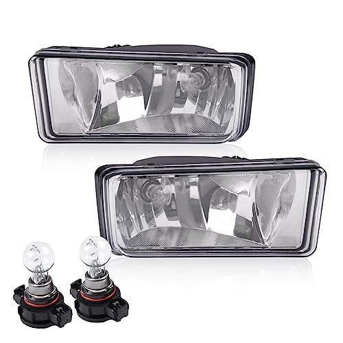 Image of GRAND ORANGE Headlights & Fog Lights Set HeadLamp Compatible with Chevy Silverado 1500 2007-2013 / Fit Chevy Silverado 2500 3500&HD 2007-2014 Driver and Passenger Side Chrome Housing Clear Lens Corner