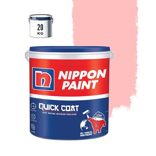 Image of Nippon Paint Quick Coat Interior Emulsion Paint - 20 KG (CANDY SHOPPE)-Quick Drying, Good Coverage, Low VOC-Paint for Wall, Living Room