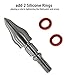 maifield Stainless Steel Archery Field Points, Easy Pull Various OD for 85/100/125/150/175/200/225/250/275/300 Grains,Screw in Archery Field Tips (5/16