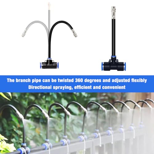 Image of HASTHIP Automatic Garden Watering System - Slow Drip Irrigation Kit with Tee Connector - Garden Water Dripper for Plants with 15M Long Drip Water Pipe - Outdoor Lawn & Garden Watering Equipment