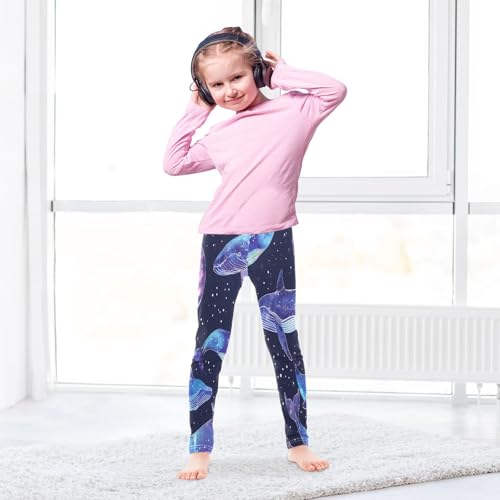 Bolaz Toddler Girls Leggings Printed Yoga Pants Leggings Ethereal Whales Space for Kids4