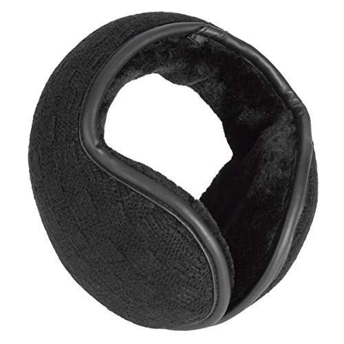 HelloCreate Winter Earmuff, Unisex Earmuffs Winter Behind The Head Style Ear Warmer Folding Ear Covers for Men Women