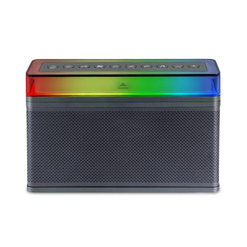 LUXSWAY Bluetooth White Noise Machine with 70 Sounds,LED Bedside ...