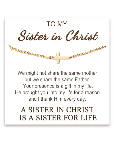 Tarsus Cross Bracelet for Women, Christian Gifts for Women, Religious Gifts Adjustable Dainty Cross Bracelet, Easter, Mother's Day, Christmas, Birthday