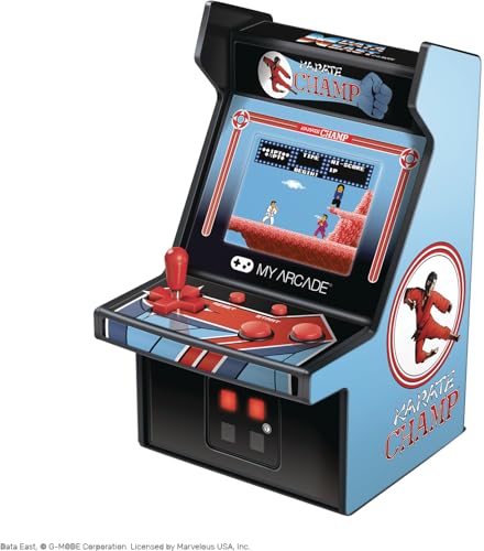 My Arcade Karate Champ Micro Player Arcade Machine: Fully Playable, 6.75 Inch Collectible, Color Dis