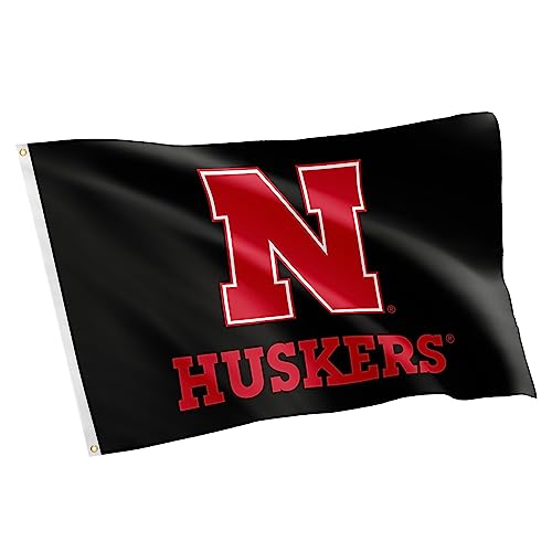 Desert Cactus University of Nebraska UN Flag - 3 x 5 Feet Cornhuskers Banner Indoor/Outdoor Durable Fabric 100% Polyester Design (Style Y)