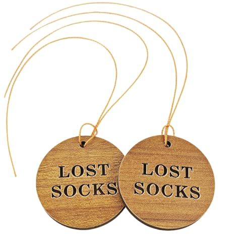 Lost Socks Laundry Room Wooden Hanging Signs (2pcs)