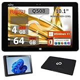 【整備済み品】富士通 ノートパソコン ARROWS Tab Q508 文教モデル タブレット PC 10.1型 WUXGA(1920×1200ドット) windows 11搭載&office 2019/CPU Atom(TM)/4GB//Type-C/USB/Wi-Fi&Bluetooth搭載/カメラ内蔵 轻量 タッチパネル ノートpc