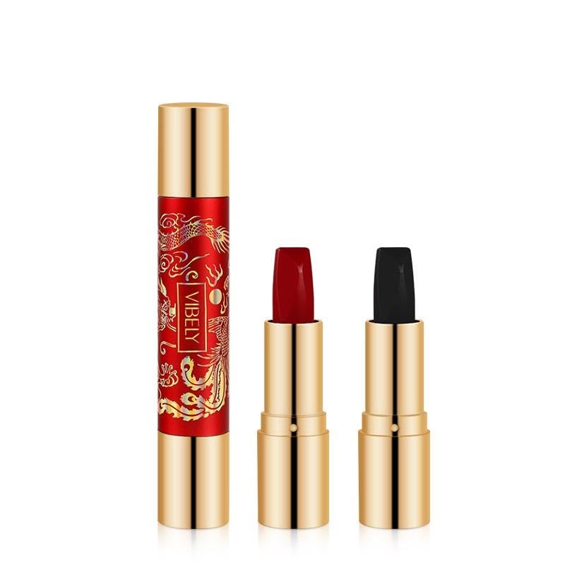 Ursula Vibely 6 in 1 Double-Head Matte Lipstick – 3 Colors in One | Soft Velvet Finish | Waterproof, Long-Lasting, Non-Fading, Lightweight Lip Makeup | Multicolor Matte Lipstick for Women & Girls