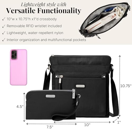 Image of Baggallini womens Go Bagg With Rfid Phone Wristlet